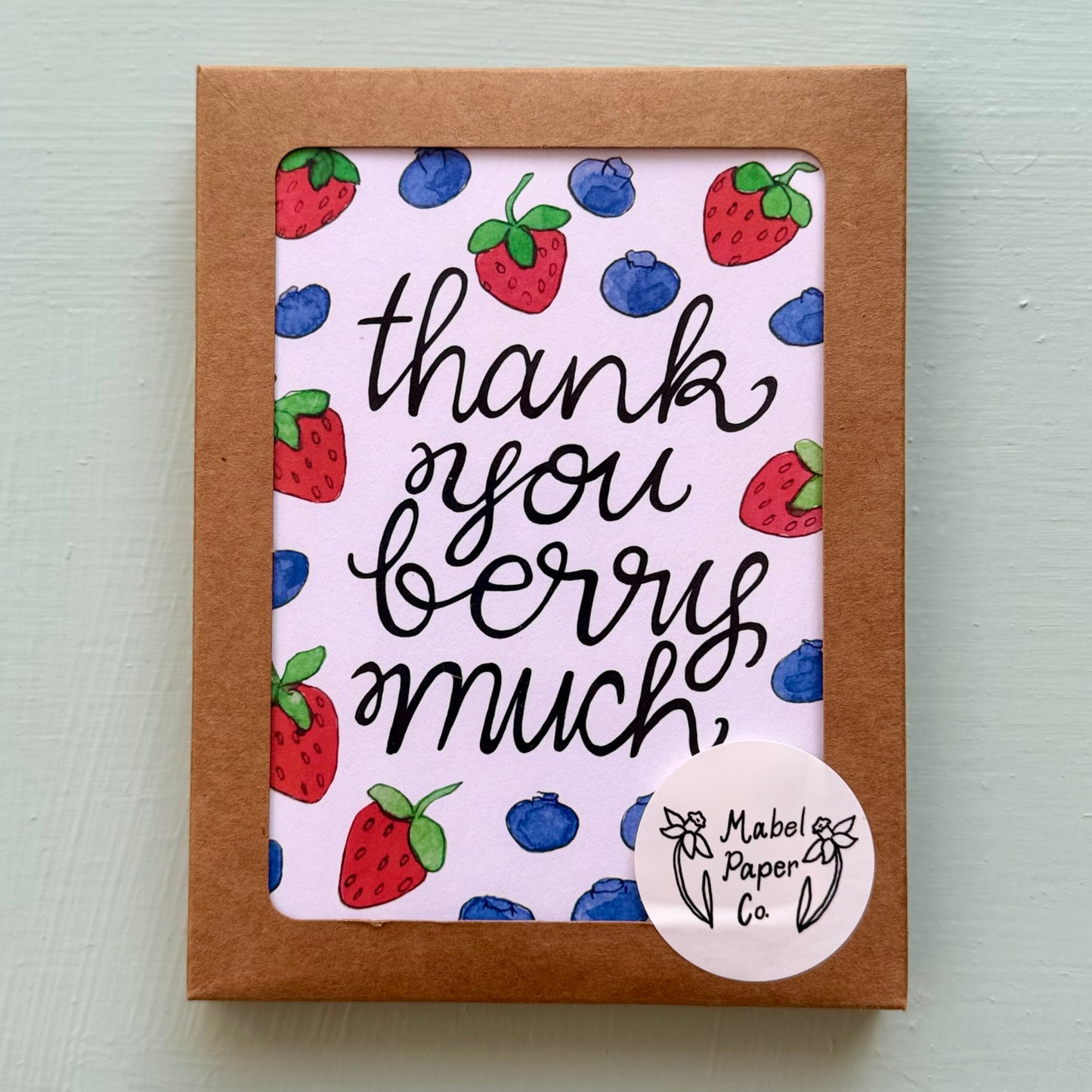 Thank You Berry Much Card